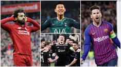 Berikut ini empat pemain yang tampil gemilang di perempat final Liga Champions 2019. Diantaranya, Lionel messi, Son Heung-Min, Mohamed Salah dan Matthijs de Ligt. (Foto-foto Kolase AP dan AFP)