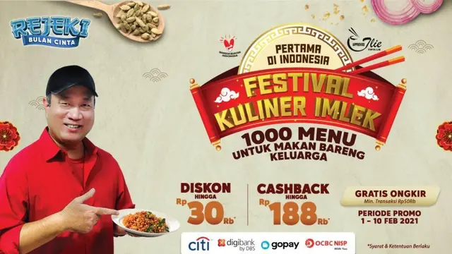 Ratusan Menu Favorit dengan Sajian Khas Imlek di Festival Kuliner