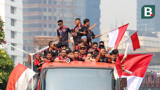 Parade Kemenangan Timnas Indonesia U-22