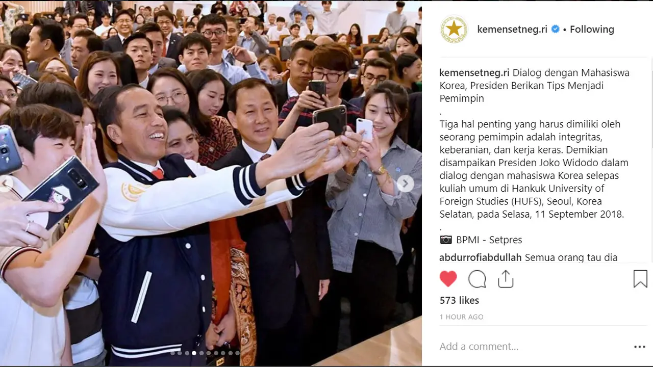 Jokowi selfie