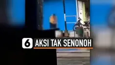 ADEGAN TAK SENONOH PASANGAN MUDA DI PINGGIR JALAN