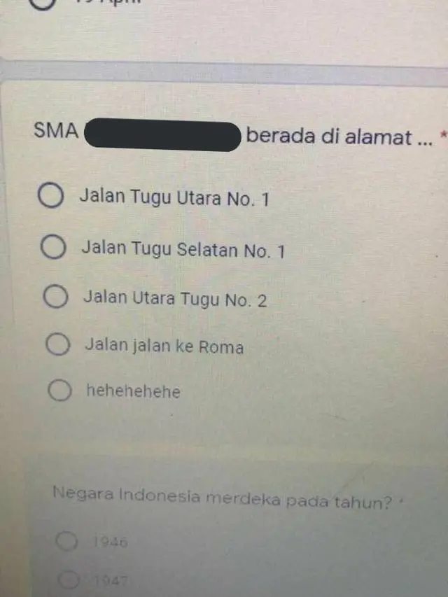 6 Soal Pilihan Ganda Ini Punya Jawaban Enggak Sesuai, Bikin Siswa Bingung