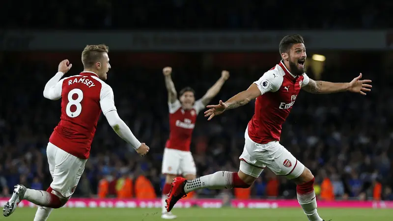 FOTO: Sempat Tertinggal, Arsenal Bangkit Kalahkan Leicester