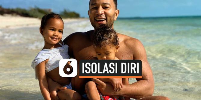 VIDEO: Isolasi Diri, John Legend Sewa Rumah di Tepi Pantai