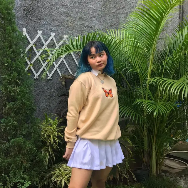 Potret Terbaru Davina Shafa Dengan Rambut Biru. (Sumber: Instagram/mimashafa)