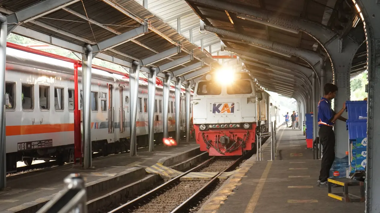 Sejumlah perjalanan kereta api di wilayah Stasiun Banyuwangi Kota (Istimewa)