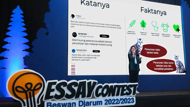 Isu Populasi Kucing Liar Antar Mahasiswi ITB Juara Essay Contest Beswan Djarum 2022/2023