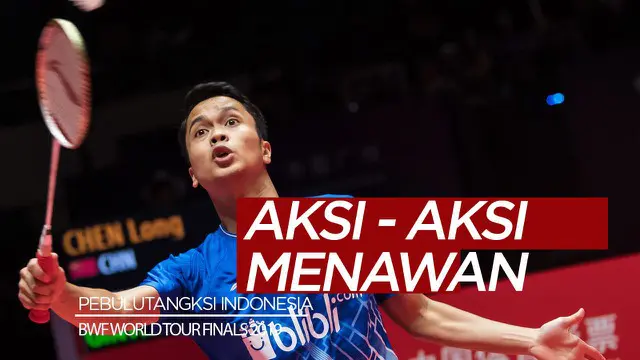 Berita video mengenai aksi-aksi menawan pebulutangkis Indonesia seperti Jonatan Christie, Kevin Marcus / Marcus Feraldi Gideon dan Anthony Sinisuka Ginting pada turnamen BWF Tour Finals 2019.