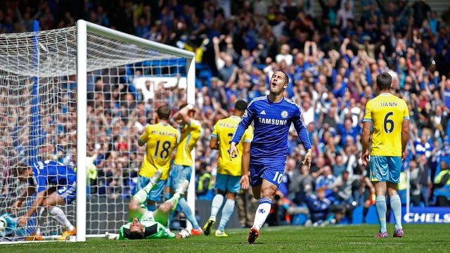 Gol Tunggal Hazard Antar Chelsea Juara Liga Primer