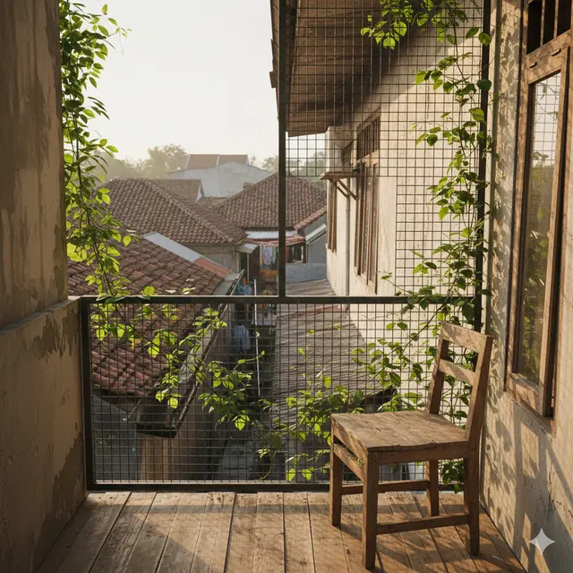 Ide Balkon Rumah Mungil