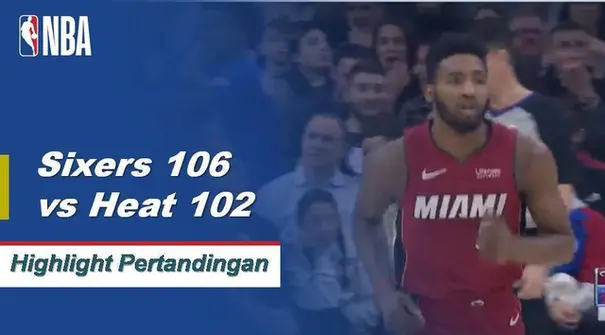 Tobias Harris mengumpulkan 23 poin dan meraih 11 papan saat Philadelphia menjatuhkan Miami.