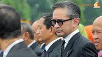 Menteri Luar Negeri Marty Natalegawa ikut serta dalam upacara. (Liputan6.com/Herman Zakharia)