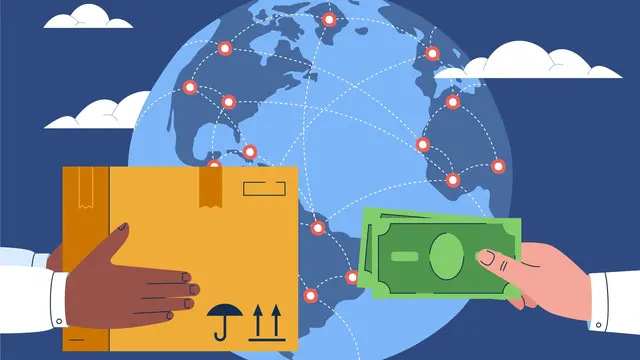 Ilustrasi distribusi, perdagangan