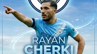 Rayan Cherki bintang Manchester City. (Bola.com/AFP/Gemini)