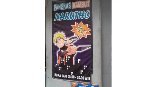 6 Potret Warung yang Mengaku Pernah Dikunjungi Naruto Ini Bikin Ngakak