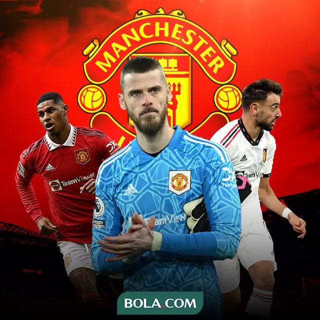 Manchester United - Marcus Rashford, David De Gea, Bruno Fernandes