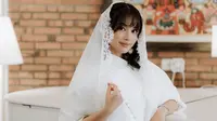 6 Potret Detail Outfit Adira Kania di Pengajian Jelang Nikah, Penuh Makna Spiritual