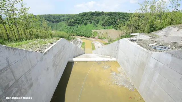 embangunan Bendungan Bendo yang berlokasi di Desa Ngindeng, Kabupaten Ponorogo, Provinsi Jawa Timur (Jatim). Dok Kementerian PUPR