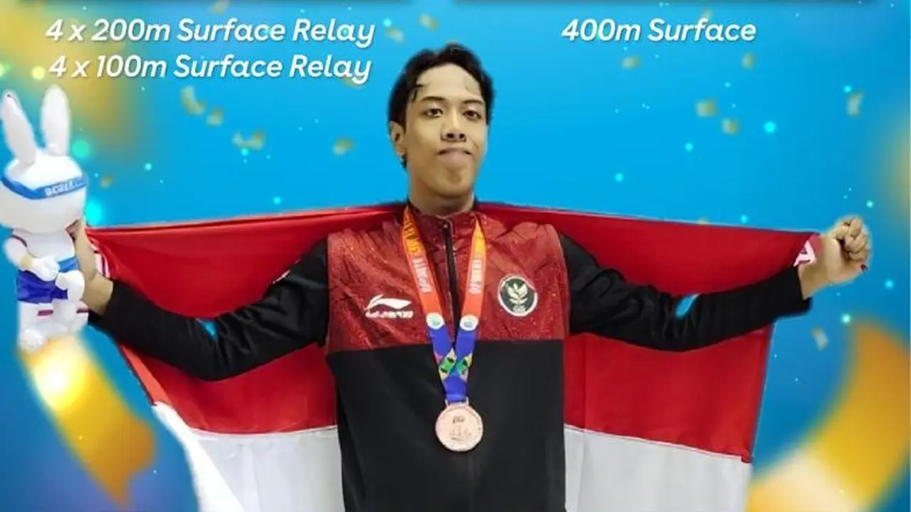 Atlet cabor renang sirip atau finswimming Muhammad Amirullah Alfarizi. (Istimewa)