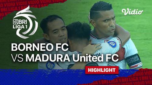 VIDEO: Gol Tunggal Slamet Nurcahyo Antar Madura United Menang atas Borneo FC di BRI Liga 1