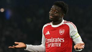 Arsenal berhasil memetik tiga poin di kandang Brighton, American Express Community Stadium pada laga lnjutan Liga Inggris 2025/2026, Rabu (04/03/2026) waktu setempat. (AFP/Glyn Kirk)