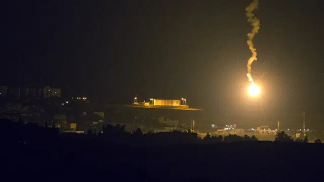 Detik-detik jelang rudal Israel menghantam Jalur Gaza pada Selasa 8 Agustus 2017 malam waktu setempat (AFP)