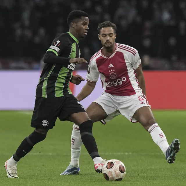 Ajax vs Brighton di Liga Eropa