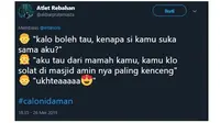 Drama Netizen Soal Cari Mantu Idaman Ini Bikin Ngakak dan Tepuk Jidat (sumber:twitter/@akbarpratamasta)