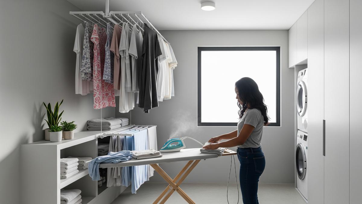 9 Model Ruang Cuci dengan Jemuran Gantung Minimalis, Solusi Efisien untuk Hunian Modern