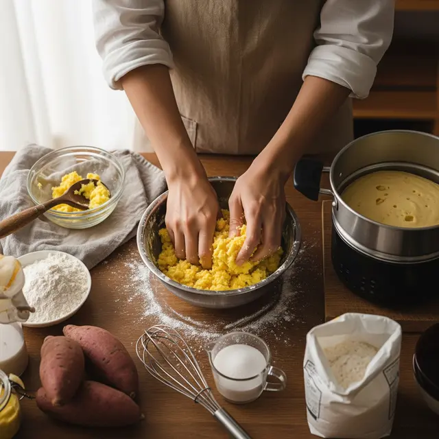 Resep Bolu Kukus Ubi Kuning Tanpa Mixer