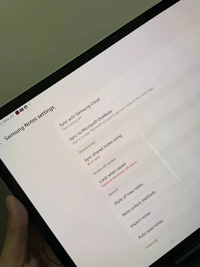 Cara sinkronisasi Samsung Notes