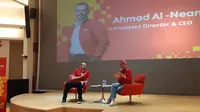 Perkenalan Direktur Utama Indosat Ooredoo Ahmad Abdulaziz A A Al-Neama dengan media di Jakarta, Jumat (2/8/2019). Liputan6.com/Agustin Setyo Wardhani