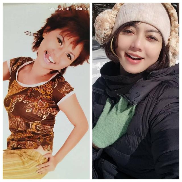 Potret Laksmi AFI Dulu dan Kini (Sumber: IG @dewi58_kawamiya)