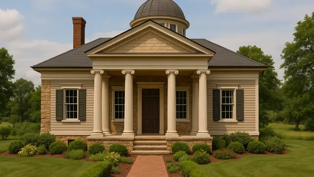 Model Rumah Amerika Klasik di Desa