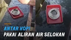 Awalnya pesanan yang diantar sampai ke tangan perekam namun akhirnya apes.