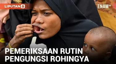 Pengungsi Rohingya Jalani Pemeriksaan Rutin