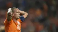 Gelandang tim nasional Belanda, Wesley Sneijder. (AFP PHOTO / JOHN THYS)