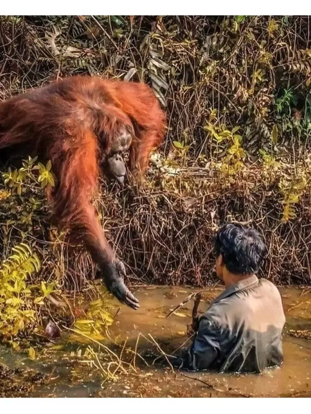 6 Potret Aksi Hewan Tak Terduga saat Bertemu Manusia, Bikin Heran