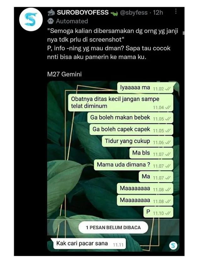10 Chat Kocak Anak dengan Orang Tua Ini Bikin Senyum Tipis