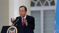 Sekjen PBB, Ban Ki-moon mendesak Indonesia untuk meniadakan eksekusi mati. (AFP/The Straits Times)