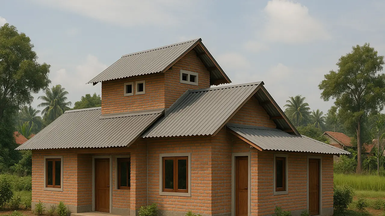 Ilustrasi rumah tumbuh/via ChatGPT