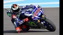 Pebalap Movistar Yamaha, Jorge Lorenzo, hanya mampu berada di peringkat ke-14 dengan catatan waktu 1 menit 42,819 detik.