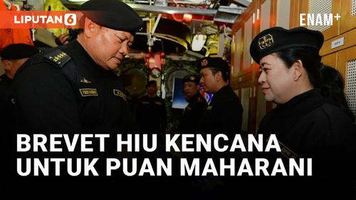 VIDEO: Puan Maharani Dapat Brevet Hiu Kencana dari KSAL Yudo Margono