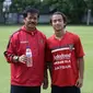 Pelatih Bali United, Indra Sjafri dan Muhammad Rafid Habibie ( Bali United)