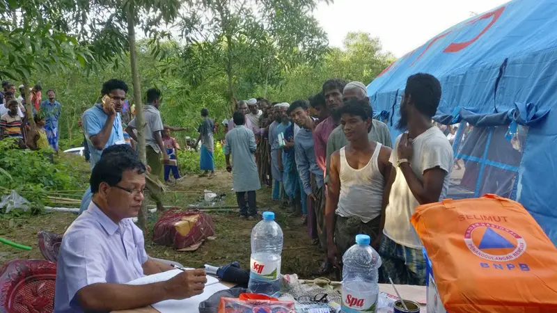 Tenda dari Indonesia untuk Rohingya di Bangladesh