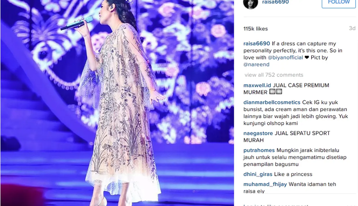 (via instagram/@raisa6690)