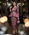 Dress Batik Peplum Crop Top Elegan Casual. Foto: Gemini