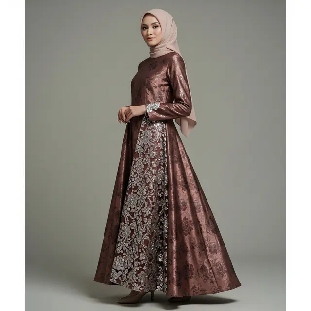 Gamis Brokat A-line