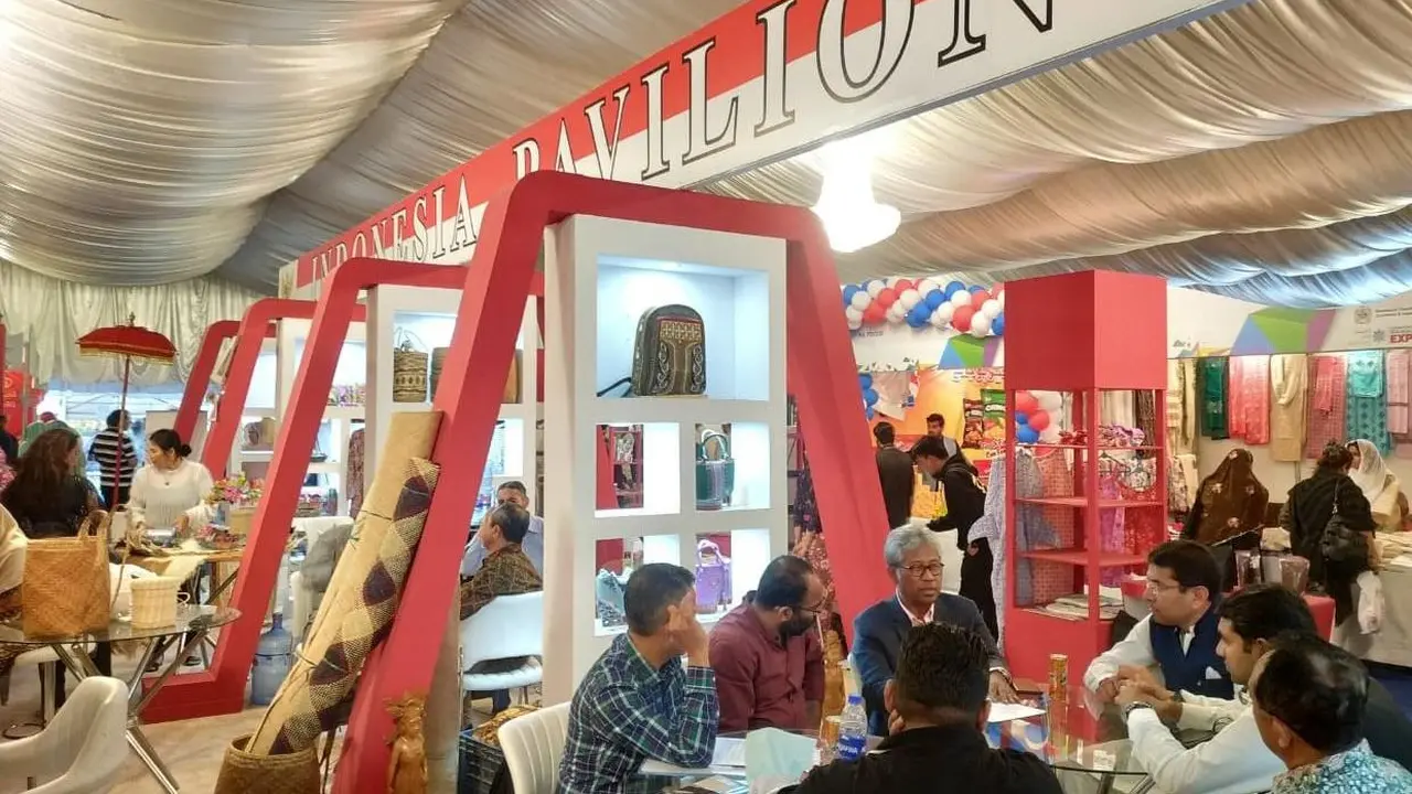 Delegasi Usaha Kecil Menengah (UKM) Indonesia sukses menggelar pameran di International Rawal Expo 2019. (Dok KBRI Islamabad)