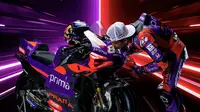Livery motor Pramac Racing yang dikendarai Jorge Martin pada MotoGP 2024. (MotoGP)